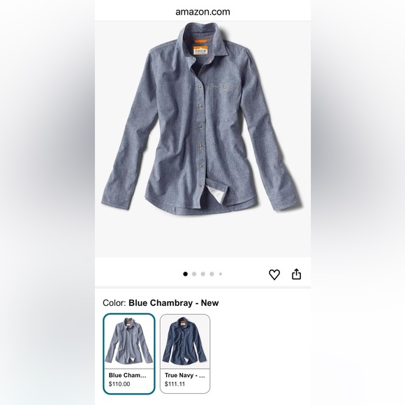 Orvis Other - Orvis Blue Chambray Shirt